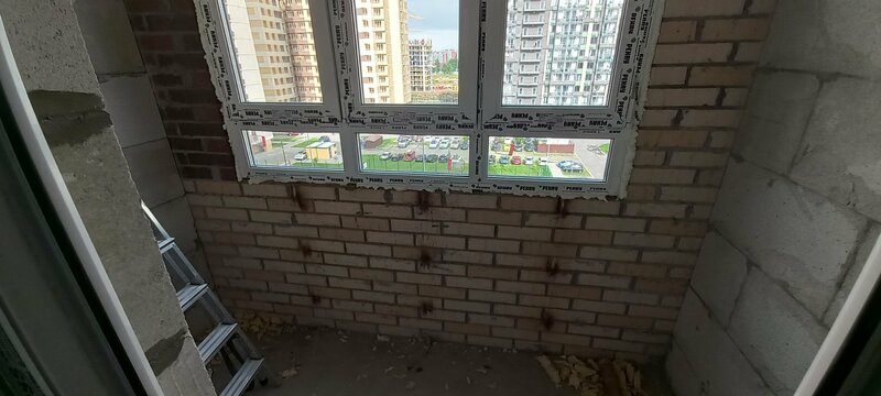 Оконный проём перед установкой